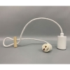 後藤照明 【受注生産品】ペンダントライト 電球専用ローカン吊器具 電球別売 E26口金 ダクトプラグ付 コード長40cm 白塗装 GLF-0300WH-40DP