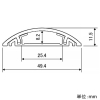 フソー化成 木目プロテクターモール 1号 テープなし 長さ1m チーク 木目プロテクターモール 1号 テープなし 長さ1m チーク FPM-1-1NT 画像2