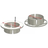フソー化成 割れ式キャップミニ 内径φ58mm ツバ部外径φ85mm 割れ式キャップミニ 内径φ58mm ツバ部外径φ85mm FWC-65S 画像2