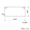 マサル工業 エムケーダクト イージーフィッティング 130×60型 長さ2m ミルキーホワイト エムケーダクト イージーフィッティング 130×60型 長さ2m ミルキーホワイト EFMD1363 画像2