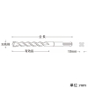 ユニカ チップトップビット TTタイプ(SDS-plus) 打撃+回転用 刃先径24.0mm 全長250mm チップトップビット TTタイプ(SDS-plus) 打撃+回転用 刃先径24.0mm 全長250mm TT24.0X250 画像3