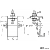 ネグロス電工 接続部吊り金具 SRタイプ 許容静荷重588N(60kgf) 適合吊りボルトW1/2 溶融亜鉛めっき仕上げ 接続部吊り金具 SRタイプ 許容静荷重588N(60kgf) 適合吊りボルトW1/2 溶融亜鉛めっき仕上げ Z-SRH2B 画像2