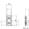 ネグロス電工 【受注生産品】分岐用補助子桁取付金具 子桁部用 SR・QRタイプ兼用 ステンレス製 【受注生産品】分岐用補助子桁取付金具 子桁部用 SR・QRタイプ兼用 ステンレス製 S-SNQR2RF 画像2