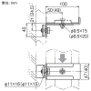 ネグロス電工 立上りラック支持金具 QRタイプ 許容静荷重735N(75kgf) 溶融亜鉛めっき仕上げ 立上りラック支持金具 QRタイプ 許容静荷重735N(75kgf) 溶融亜鉛めっき仕上げ Z-QRS4N 画像2