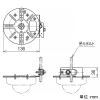 ネグロス電工 ネットワークカメラ取付金具 《カメラック》 吊りボルト用 許容静荷重29N(3kgf) ネットワークカメラ取付金具 《カメラック》 吊りボルト用 許容静荷重29N(3kgf) SD-NWCTB-W3W4 画像2