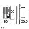 アイホン 玄関子機 ≪dearis≫ 警報表示灯付 露出型 防雨形 JIS1個用スイッチボックス用 玄関子機 ≪dearis≫ 警報表示灯付 露出型 防雨形 JIS1個用スイッチボックス用 QF-DKP/A 画像2