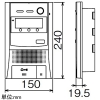 アイホン 住戸用住宅情報盤 ≪DASHWISM GP≫ セキュリティ親機 住戸用自動火災報知設備対応 埋込型 住戸用住宅情報盤 ≪DASHWISM GP≫ セキュリティ親機 住戸用自動火災報知設備対応 埋込型 VH-3KAU 画像2