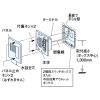 アイホン 玄関子機 ドアホン・セキュリティ用 ステンレスシリーズ 埋込型 防雨形 JIS2個用スイッチボックス/中形四角アウトレットボックス用 玄関子機 ドアホン・セキュリティ用 ステンレスシリーズ 埋込型 防雨形 JIS2個用スイッチボックス/中形四角アウトレットボックス用 IE-JA 画像3