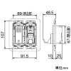 アイホン 子機 ≪Vi-nurse≫ コンセント・復旧ボタン付 プレート無し 壁埋込型 JIS2個用スイッチボックス用 子機 ≪Vi-nurse≫ コンセント・復旧ボタン付 プレート無し 壁埋込型 JIS2個用スイッチボックス用 NL-C2 画像2