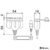 アイホン オプション入力コード ≪Vi-nurse≫ 抗菌仕様 静電気対策カバー付 オプション入力コード ≪Vi-nurse≫ 抗菌仕様 静電気対策カバー付 NLR-CA-OPA 画像2