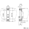 ネグロス電工 上下カバー用アース金具 SRラック用 上下カバー用アース金具 SRラック用 S-EBCV3S 画像2