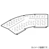ネグロス電工 【受注生産品】水平ベンド屋根形カバー ノンスリップタイプ 角度45° 適合ラック幅700mm SD-CVA745NSY