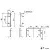 ネグロス電工 【受注生産品】垂直支持金具 B20RNタイプ 2個組 【受注生産品】垂直支持金具 B20RNタイプ 2個組 B20RNU1R 画像2