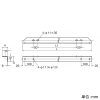 ネグロス電工 【受注生産品】ラック支持用短尺アングル Z-65AG300用 適合ケーブルラック幅700mm 溶融亜鉛めっき仕上げ 【受注生産品】ラック支持用短尺アングル Z-65AG300用 適合ケーブルラック幅700mm 溶融亜鉛めっき仕上げ Z-65AGR70 画像2