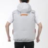 電材堂 空調服 空調ベスト サイズ:XL グレー 12V強力ファン/バッテリー付きフルセット 空調服 空調ベスト サイズ:XL グレー 12V強力ファン/バッテリー付きフルセット FAN03XLFULL 画像3
