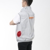 電材堂 空調服 空調ベスト サイズ:XL グレー 12V強力ファン/バッテリー付きフルセット 空調服 空調ベスト サイズ:XL グレー 12V強力ファン/バッテリー付きフルセット FAN03XLFULL 画像5