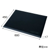山善 疲労軽減用マット ≪楽マット楽≫ 600×450mm ブラック 疲労軽減用マット ≪楽マット楽≫ 600×450mm ブラック YC-45600-17(BK) 画像2