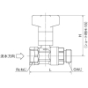 オンダ製作所 CB2型 逆止弁付ボールバルブ CB2型 逆止弁付ボールバルブ CB2-2013M-S 画像2