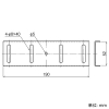ネグロス電工 伸縮自在継ぎ金具 WRタイプ 溶融亜鉛めっき鋼板仕様 伸縮自在継ぎ金具 WRタイプ 溶融亜鉛めっき鋼板仕様 WRG1E 画像2