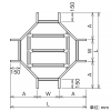 ネグロス電工 【受注生産品】X形分岐ラック FRタイプ 適合ラック7FR 幅200mm 【受注生産品】X形分岐ラック FRタイプ 適合ラック7FR 幅200mm 7FRX20 画像2