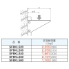 ネグロス電工 【受注生産品】支柱用ブラケット FRタイプ 適合ラック幅200mm 【受注生産品】支柱用ブラケット FRタイプ 適合ラック幅200mm SFBKLS20 画像3