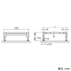 ネグロス電工 組立式歩廊架台 1段ステップ 幅1020×長さ1000mm 組立式歩廊架台 1段ステップ 幅1020×長さ1000mm STP35100-100 画像2