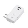 ヤザワ 極小USBタップ 2個口 PD20W 白 極小USBタップ 2個口 PD20W 白 H5FS400PD20WH 画像2