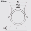 オーケー器材 防火区画貫通部材セット ≪ファイバリア≫ 適合開口呼び径100mm 防火区画貫通部材セット ≪ファイバリア≫ 適合開口呼び径100mm K-JAPK100 画像2