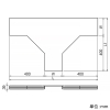 ネグロス電工 【受注生産品】T形分岐カバー PRタイプ ラック幅200mm 【受注生産品】T形分岐カバー PRタイプ ラック幅200mm PRFT20T 画像2