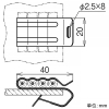 ネグロス電工 【ケース販売特価 20個セット】一般形鋼用ケーブル支持金具 《PVラック&reg;》 適合フランジ厚3.2〜6.0mm 適合丸形ケーブルφ6.4〜7mm各4回線まで 【ケース販売特価 20個セット】一般形鋼用ケーブル支持金具 《PVラック&reg;》 適合フランジ厚3.2〜6.0mm 適合丸形ケーブルφ6.4〜7mm各4回線まで S-PV4 画像2