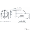パナソニック 断熱エルボ 呼び径φ100mm 片側アダプター付 断熱エルボ 呼び径φ100mm 片側アダプター付 VB-KE110M 画像2