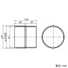 パナソニック パイプ継手 呼び径φ100mm 樹脂製 パイプ継手 呼び径φ100mm 樹脂製 VB-QU100P 画像2