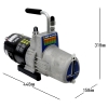 アサダ 空調工具 ≪アンモニア真空ポンプ DC 8CFM≫ 2ステージロータリーポンプ 排気速度225L/分 空調工具 ≪アンモニア真空ポンプ DC 8CFM≫ 2ステージロータリーポンプ 排気速度225L/分 Y93539DC 画像2